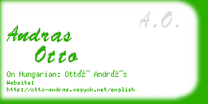 andras otto business card